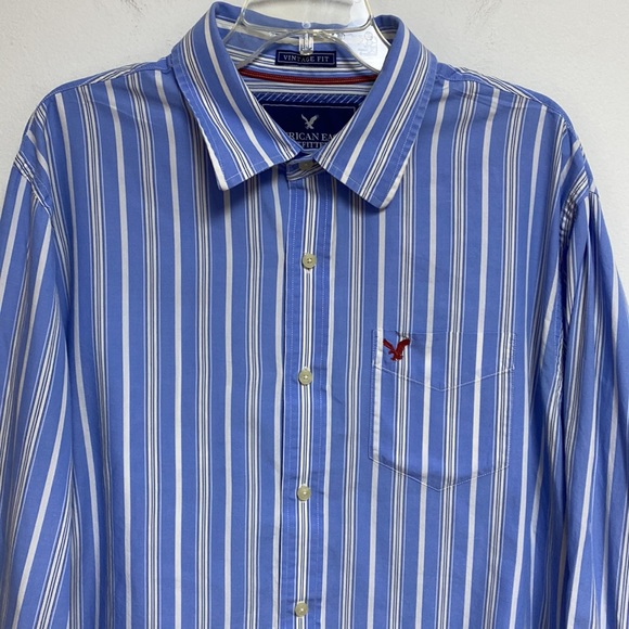 American Eagle outfitters vintage fit Mens long sleeve shirt size XXL/TTG - Picture 2 of 6